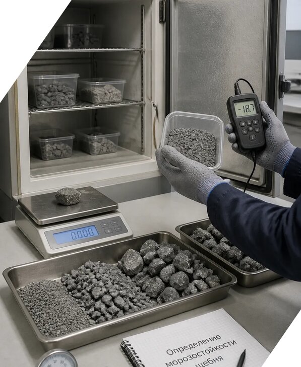 Определение морозостойкости щебня в Алапаевске от 3747 р. | ЭкспертизаРоссия