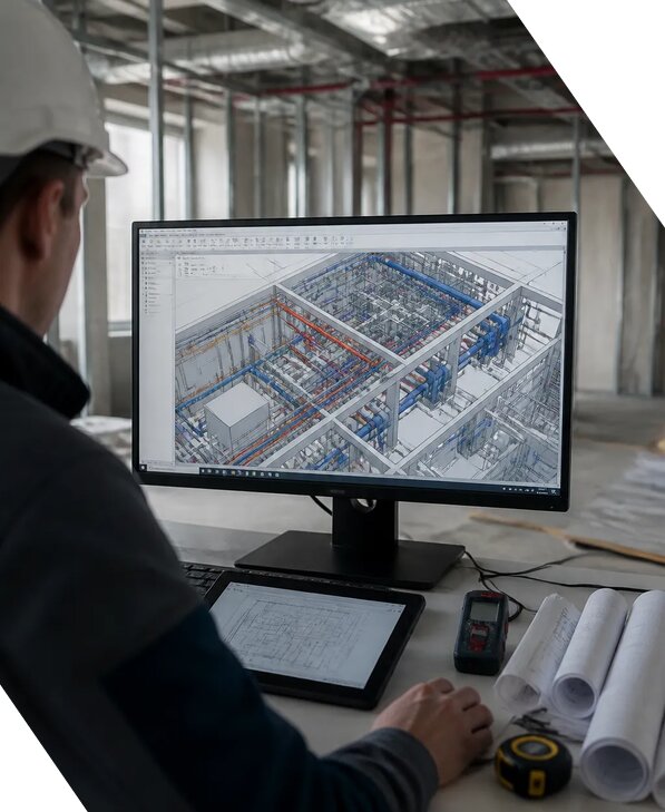 Создание BIM модели инженерных сетей для объектов в Алапаевске